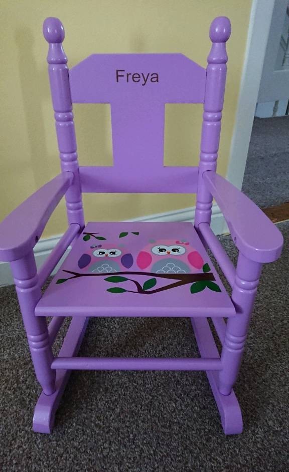 personalised childs rocking chair